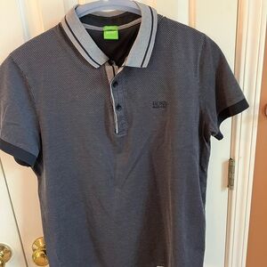 COPY - Hugo Boss, Men’s Polo, Modern Fit, Large, Navy/White Dot
